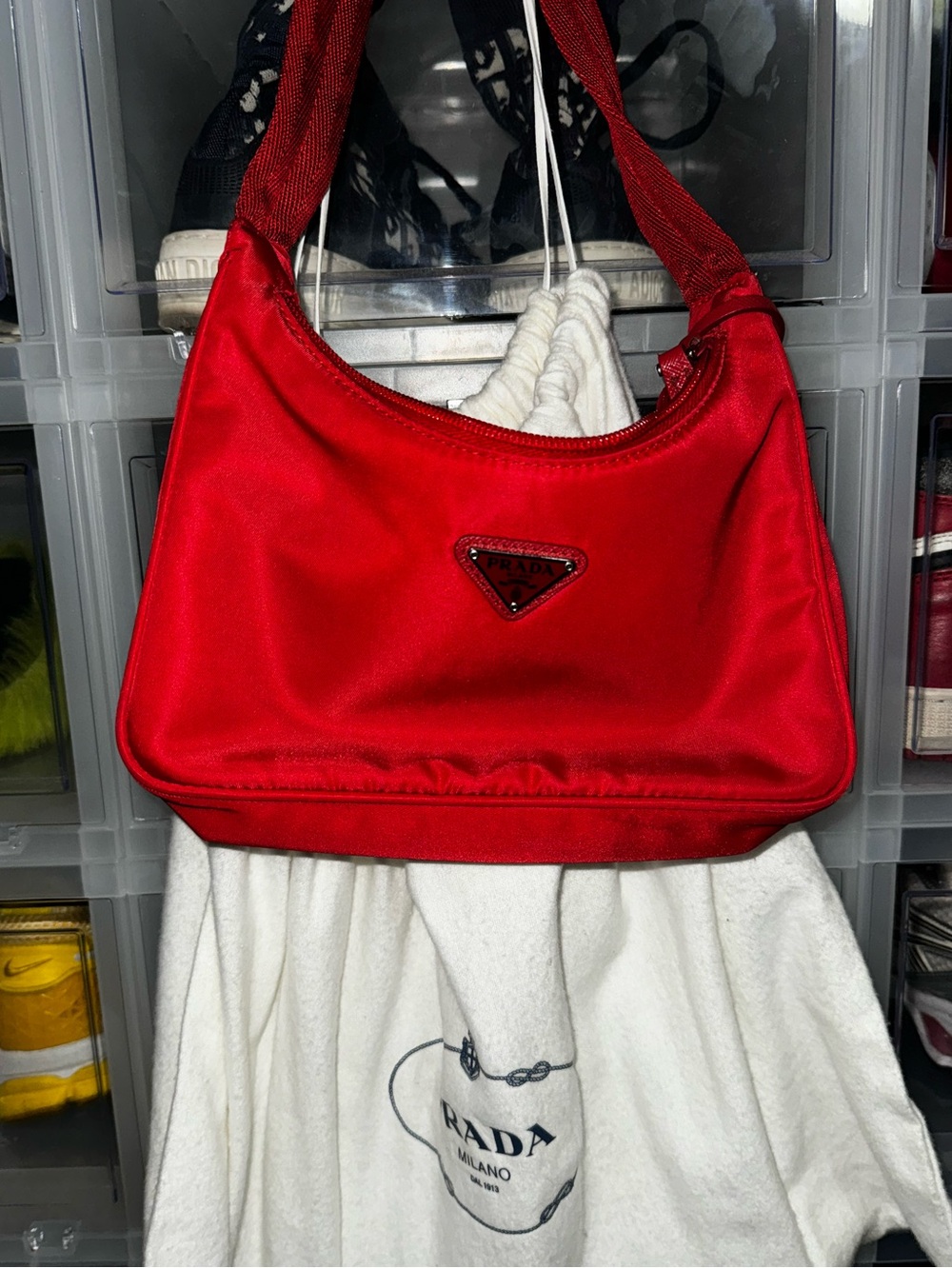 Prada Nylon Bag - Red - Picture 2 of 5
